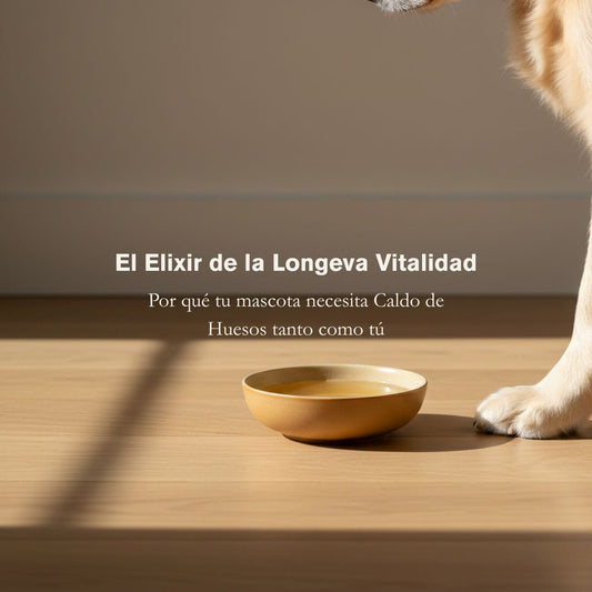 El Elixir de la Longeva Vitalidad: Por qué tu mascota necesita Caldo de Huesos tanto como tú