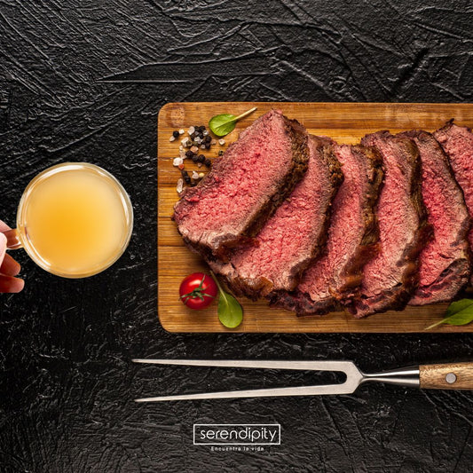 ¿Cómo combinar perfectamente el roast beef con caldo de huesos